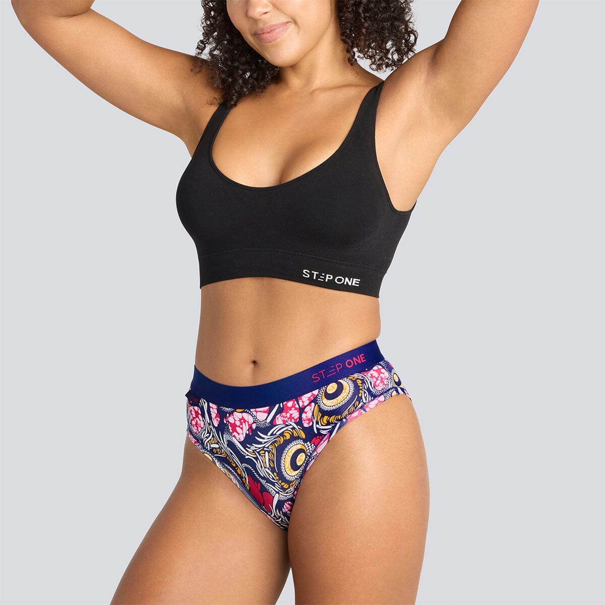 Women's Bikini Brief - Jungle Birdz - Bamboo Underwear - Model:Yolanda