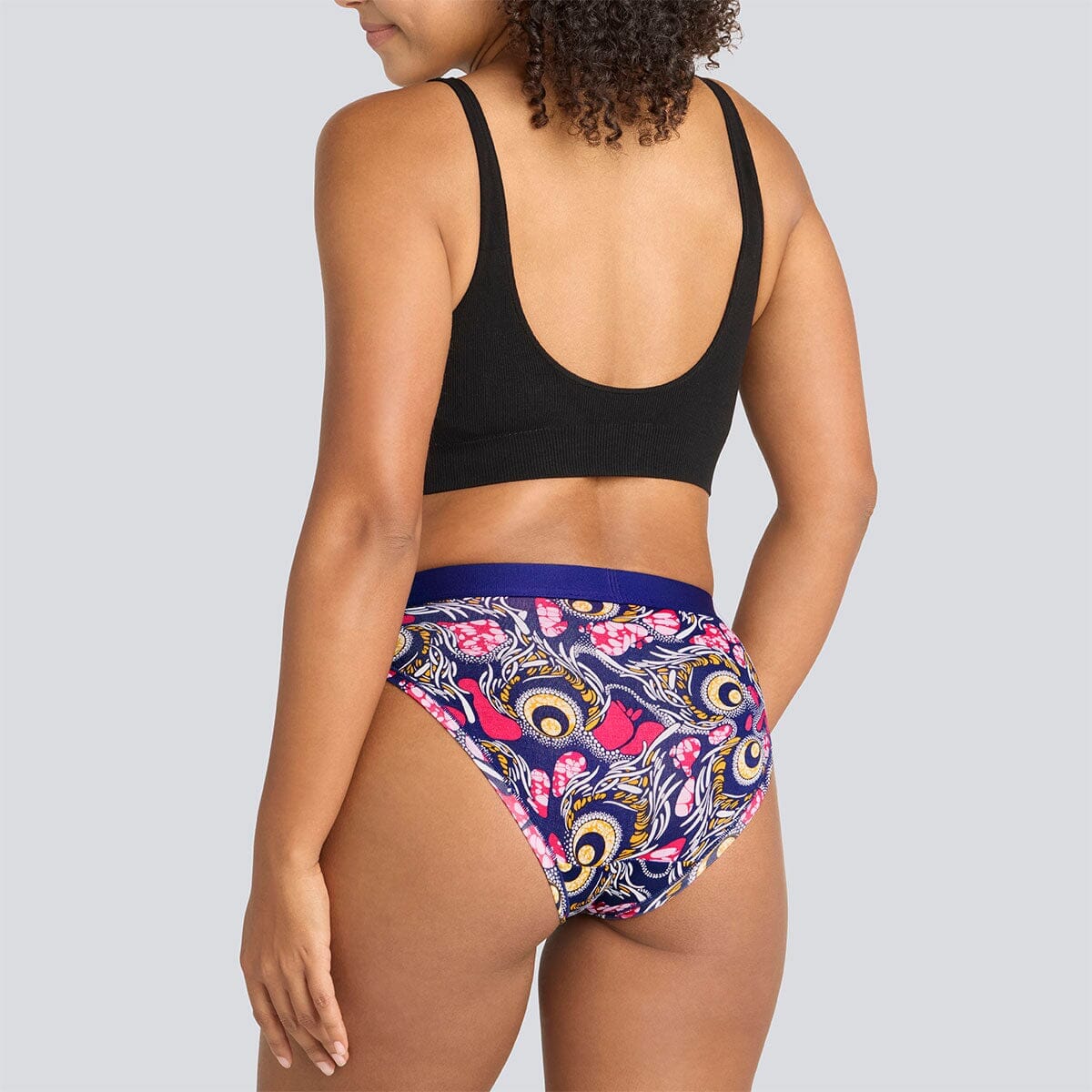 Women's Bikini Brief - Jungle Birdz - Bamboo Underwear - Model:Yolanda