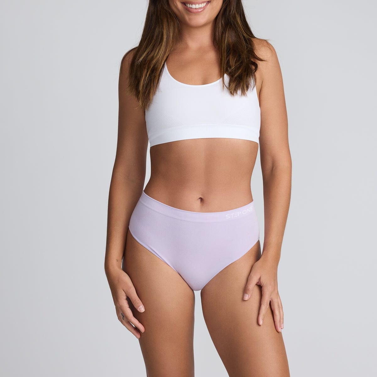 Purple Seamless Underwear Step One - Model:Elke