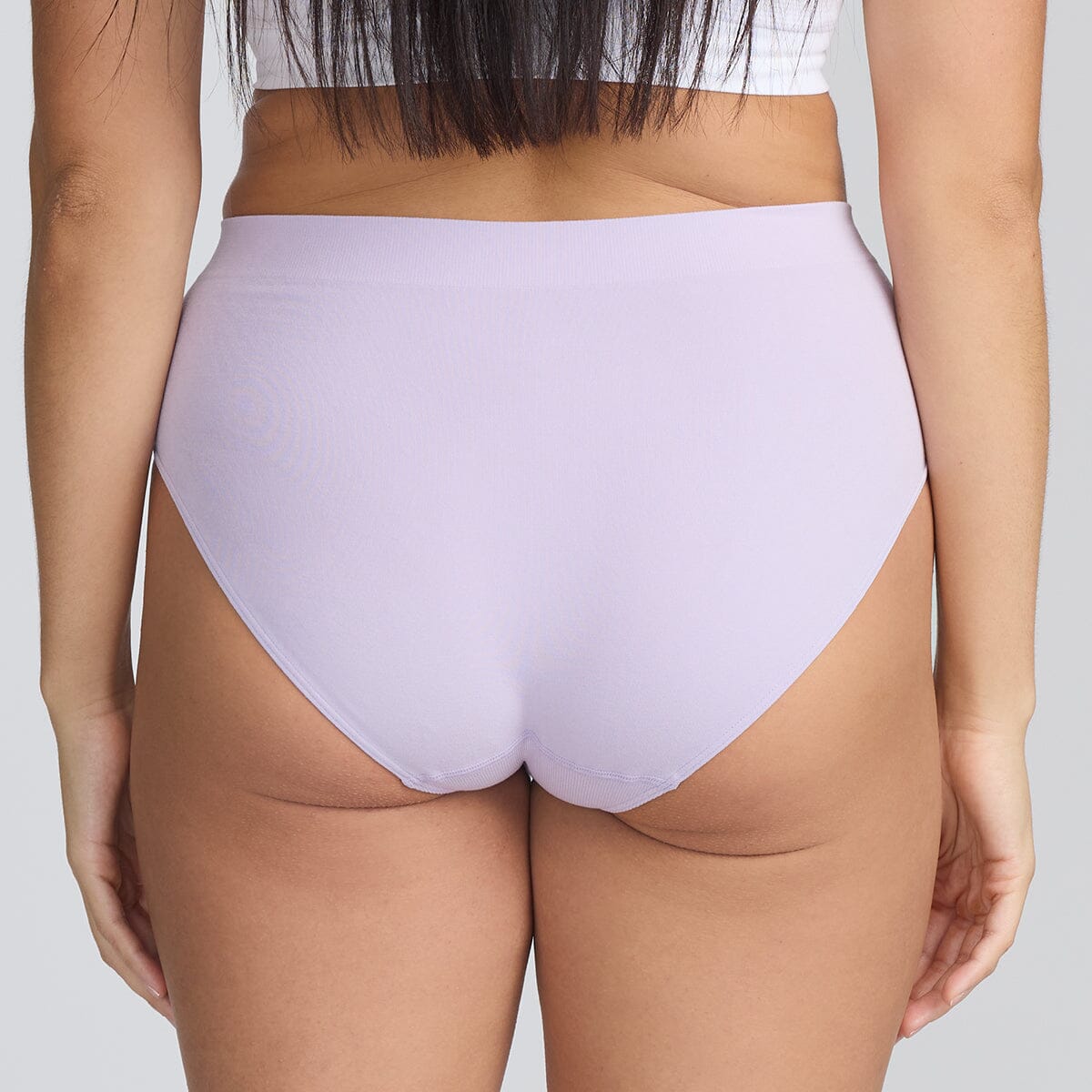 Purple Seamless Underwear at Step One - Model:Marie