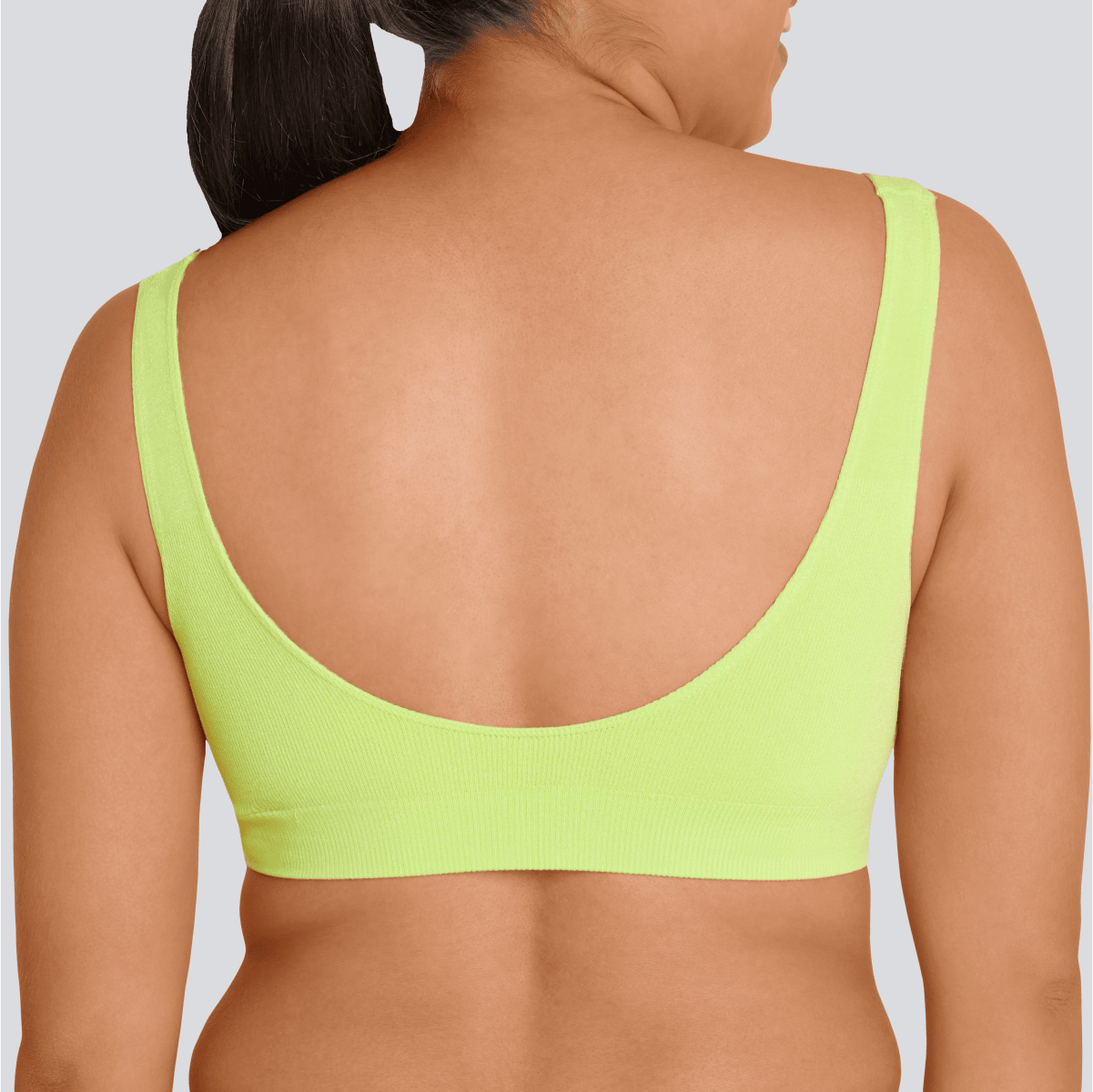 Women's SmoothFit Padded Bra - Lime Spark - Bamboo Underwear