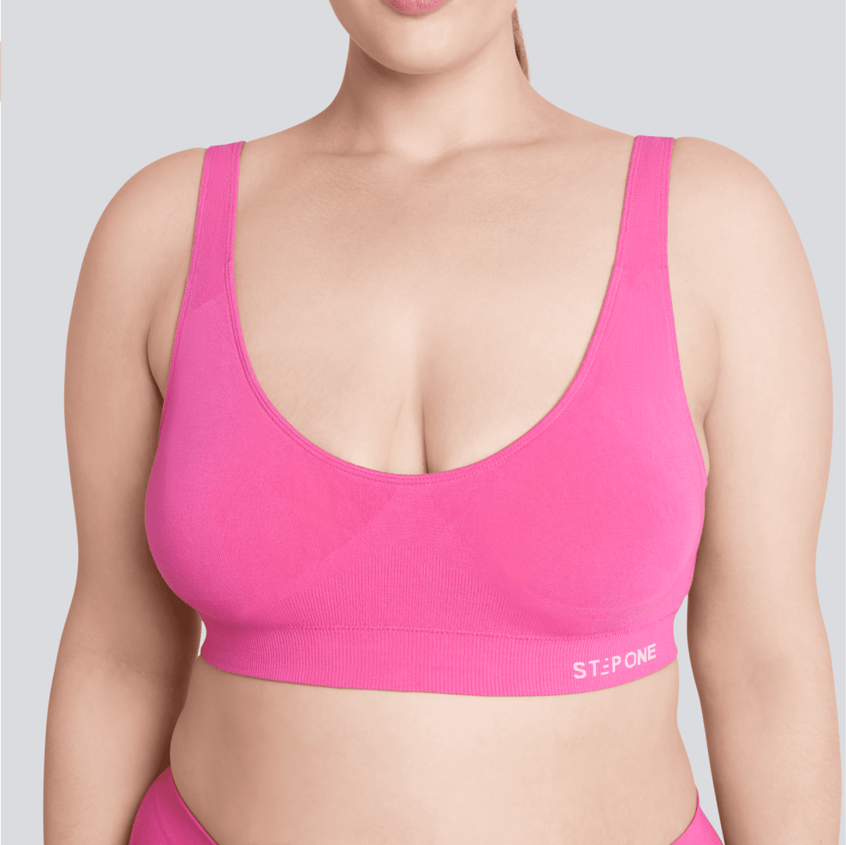Women's SmoothFit Padded Bra - Candy Pink - Bamboo Underwear