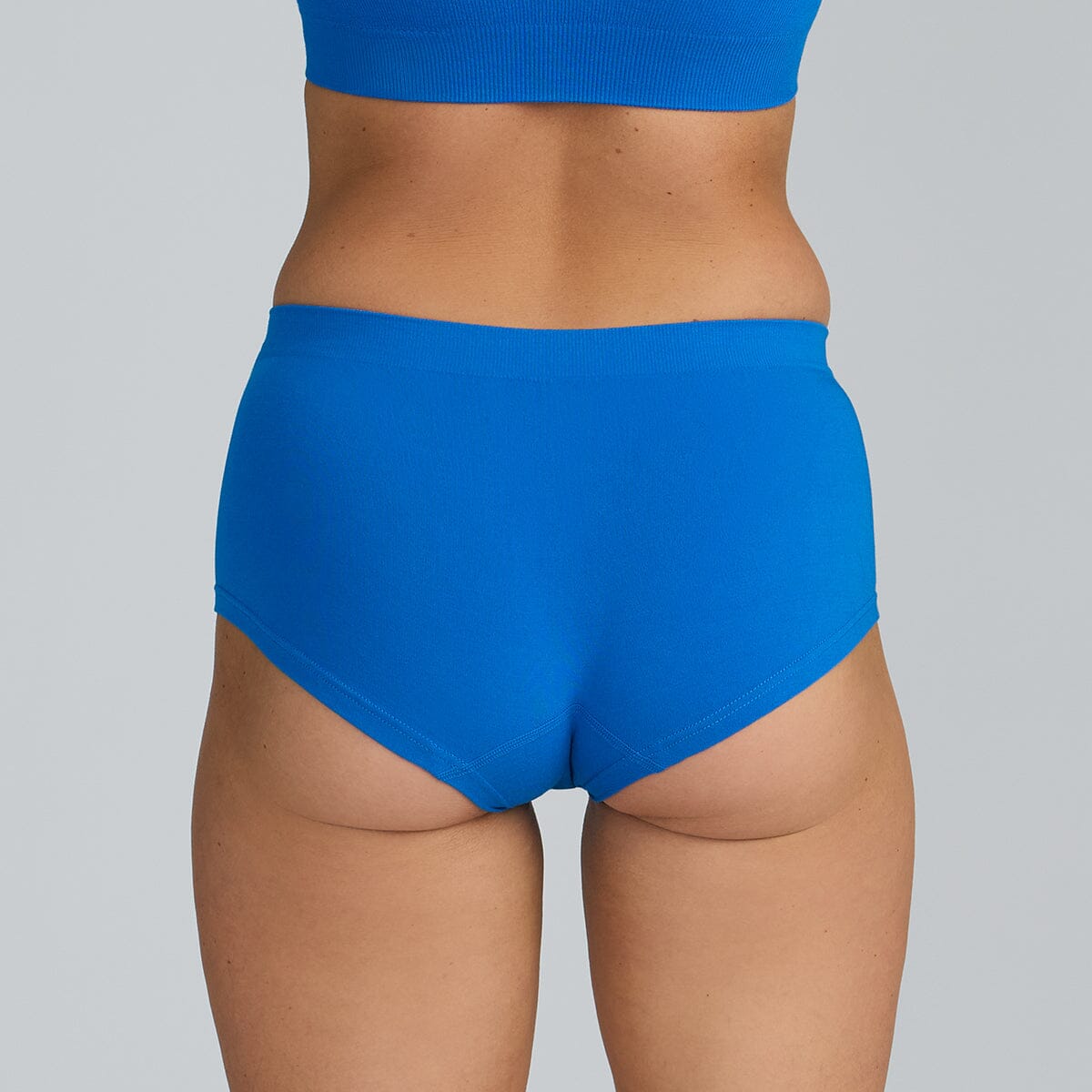 Women's SmoothFit Boyleg - Blue Lagoon - Bamboo Underwear - Model:Holly