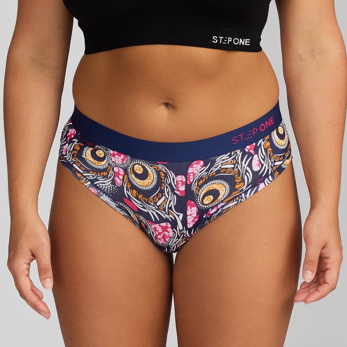 Women's Bikini Brief - Jungle Birdz - Bamboo Underwear - Model:Alexandra