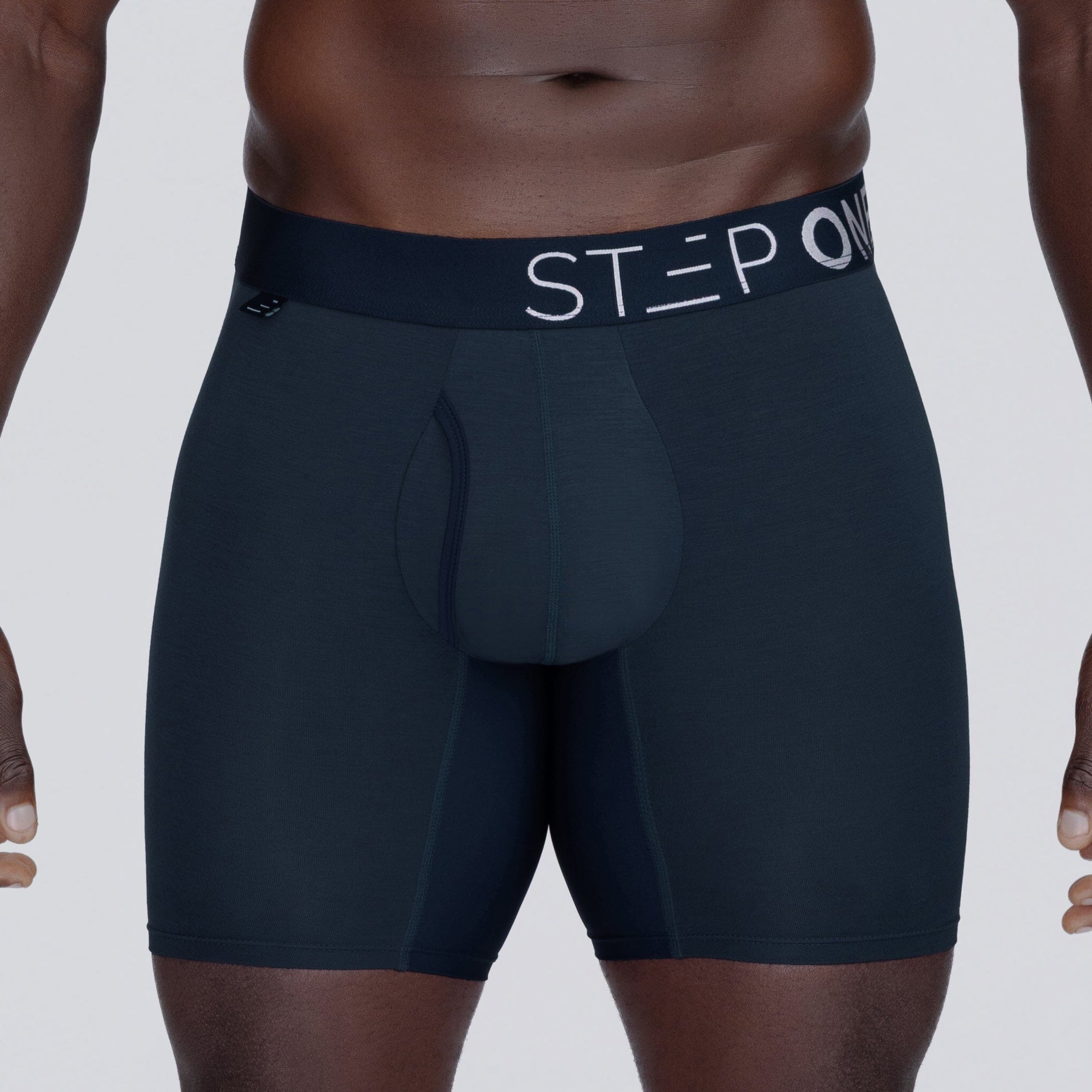 Boxer Brief Fly - Dark Navy - Bamboo Underwear - Model:Baba