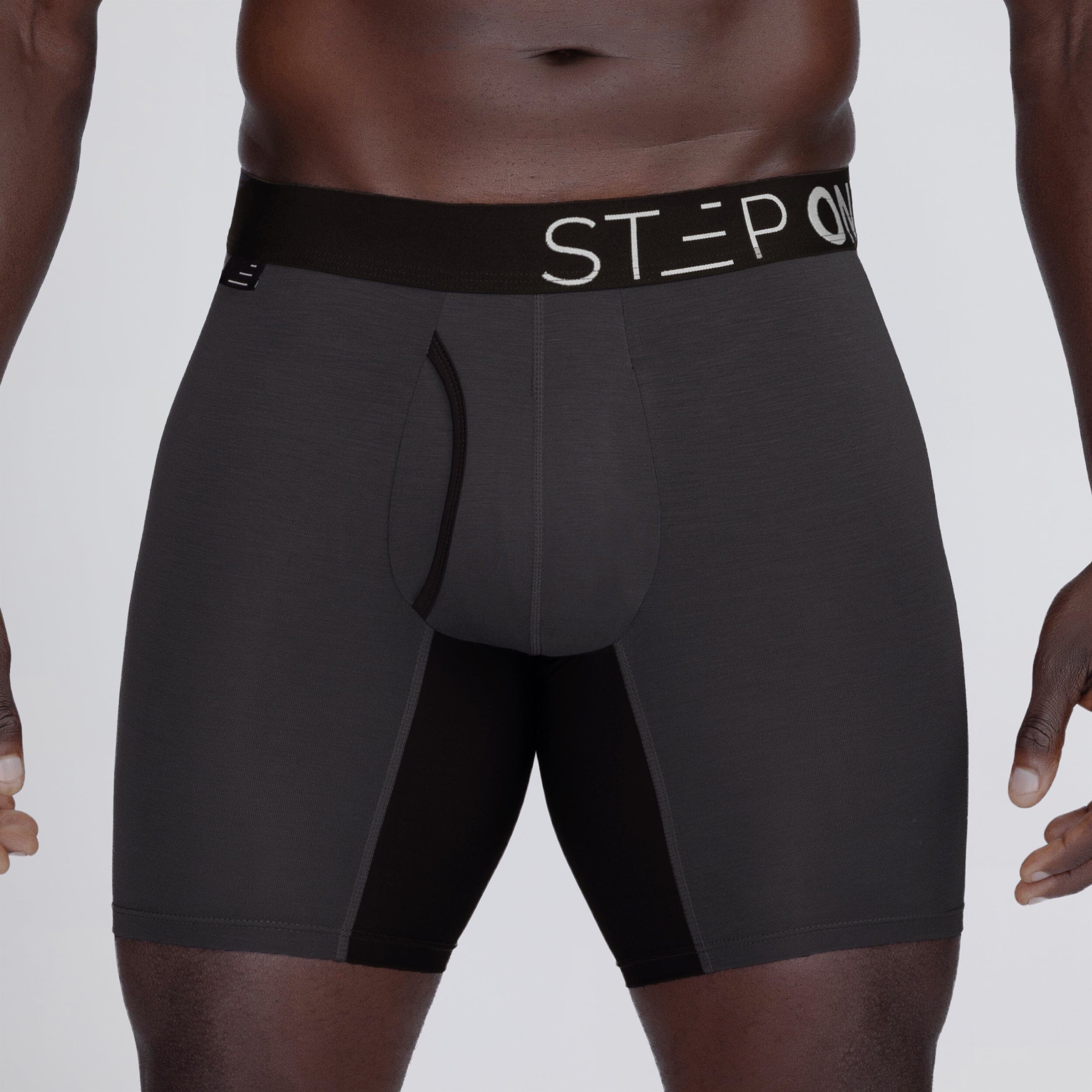 Boxer Brief Fly - Dark Grey - Bamboo Underwear