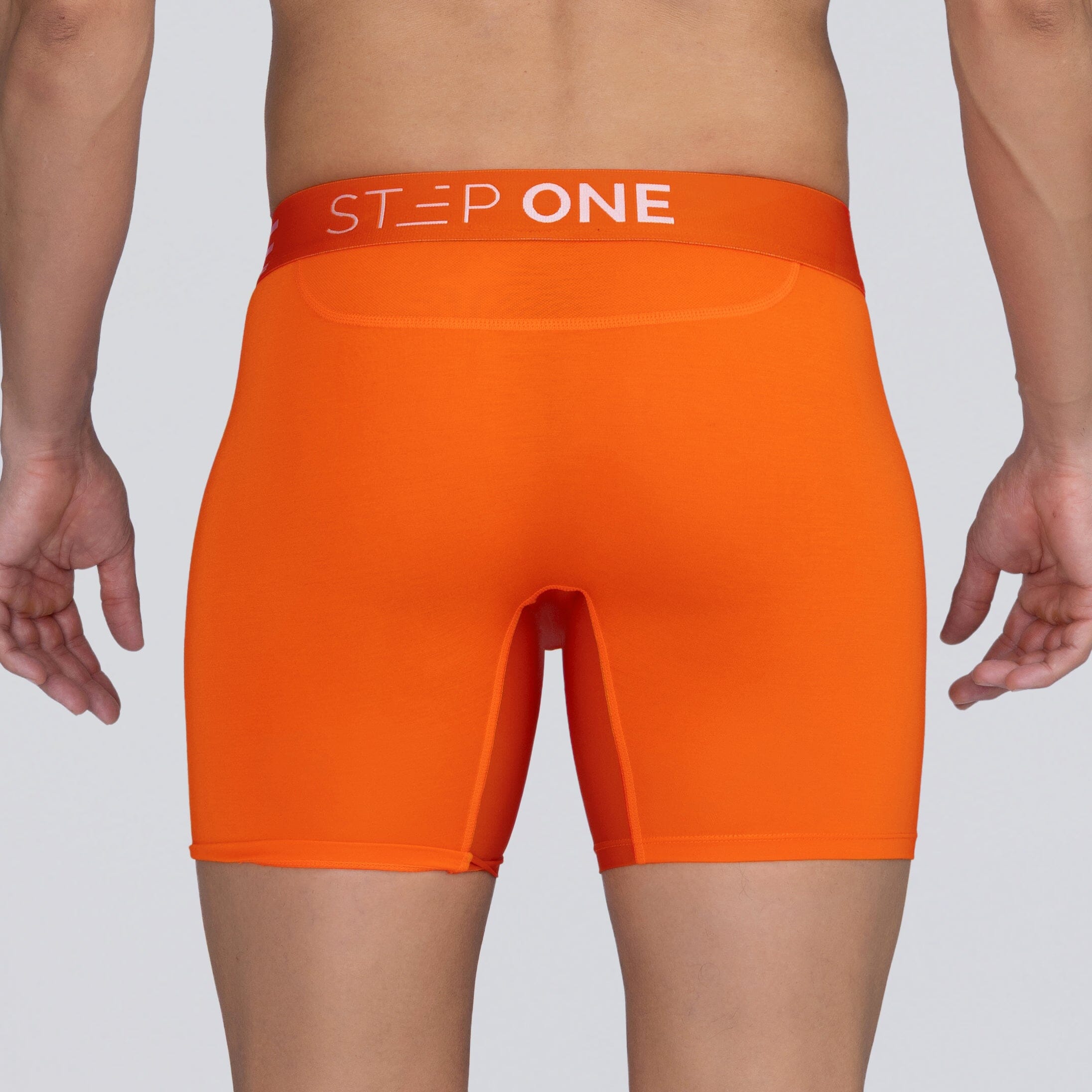 Boxer Brief Fly - Vibrant Orange - Bamboo Underwear - Model:Ivan