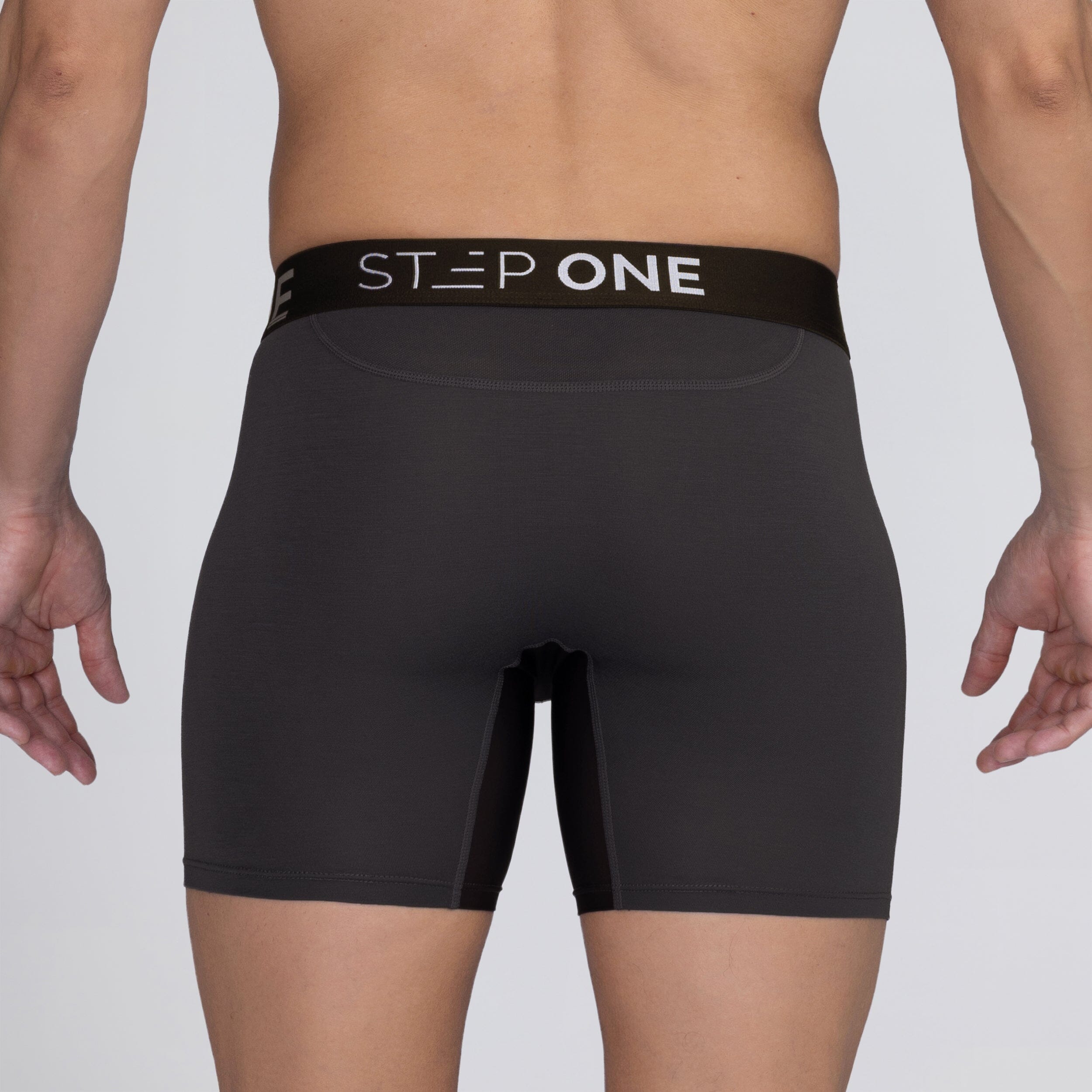 Boxer Brief Fly - Dark Grey - Bamboo Underwear