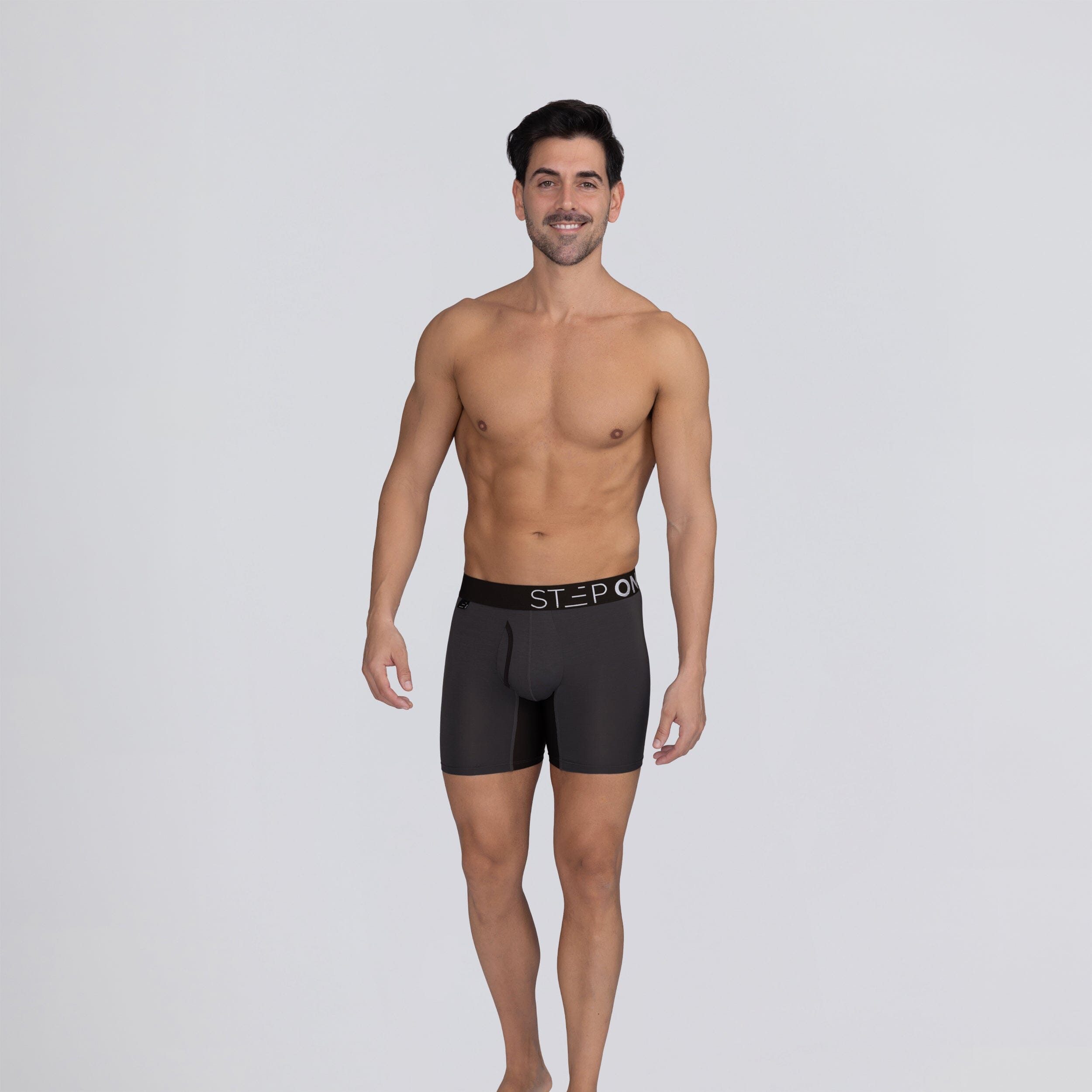 Boxer Brief Fly - Dark Grey - Bamboo Underwear