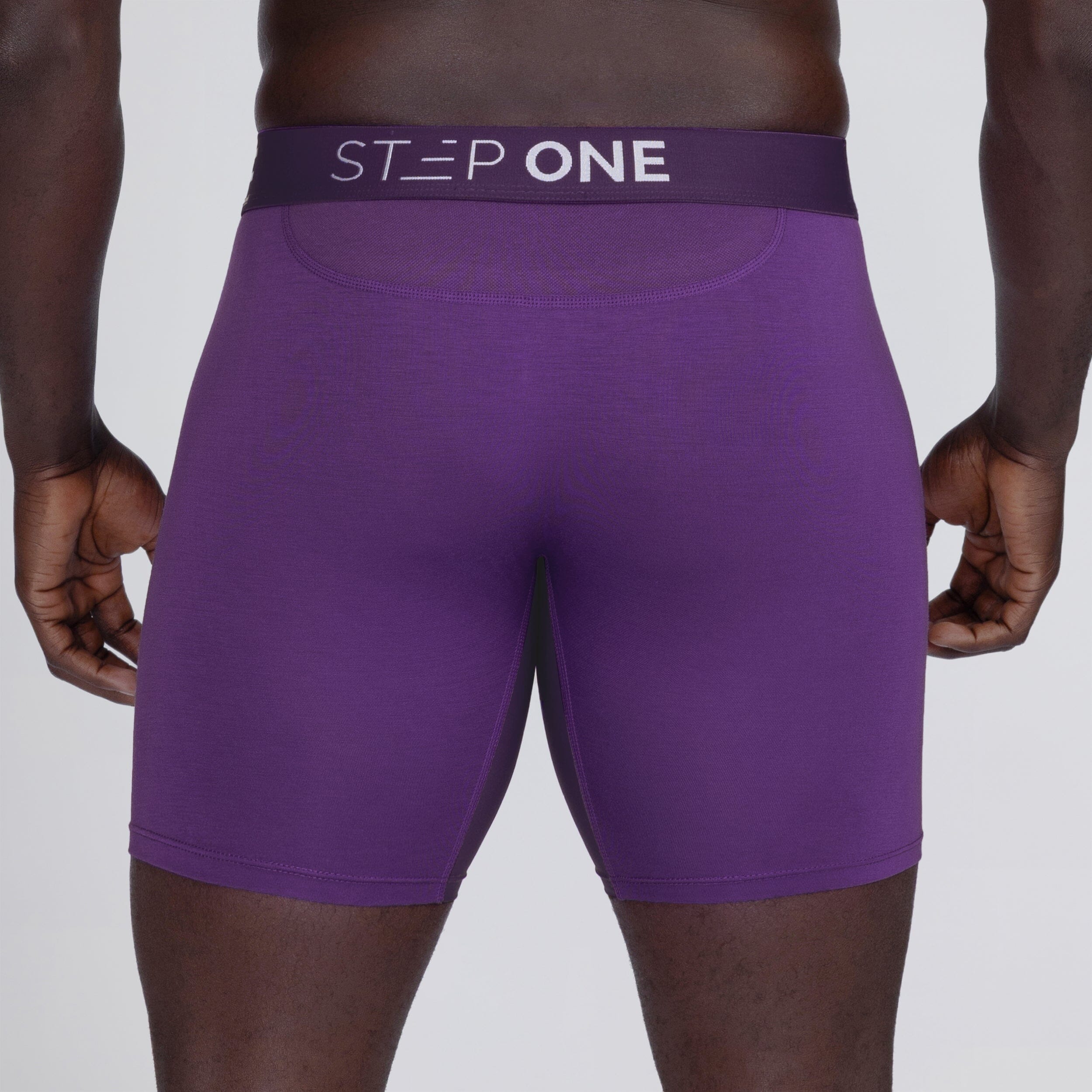 Boxer Brief - Deep Purple - Bamboo Underwear - Model:Baba