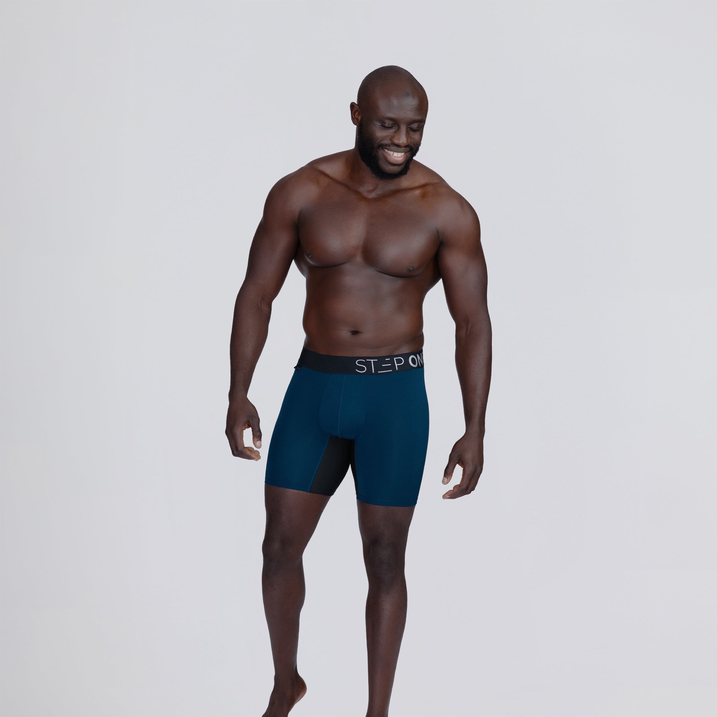Boxer Brief - Blue Ocean - Bamboo Underwear - Model:Baba