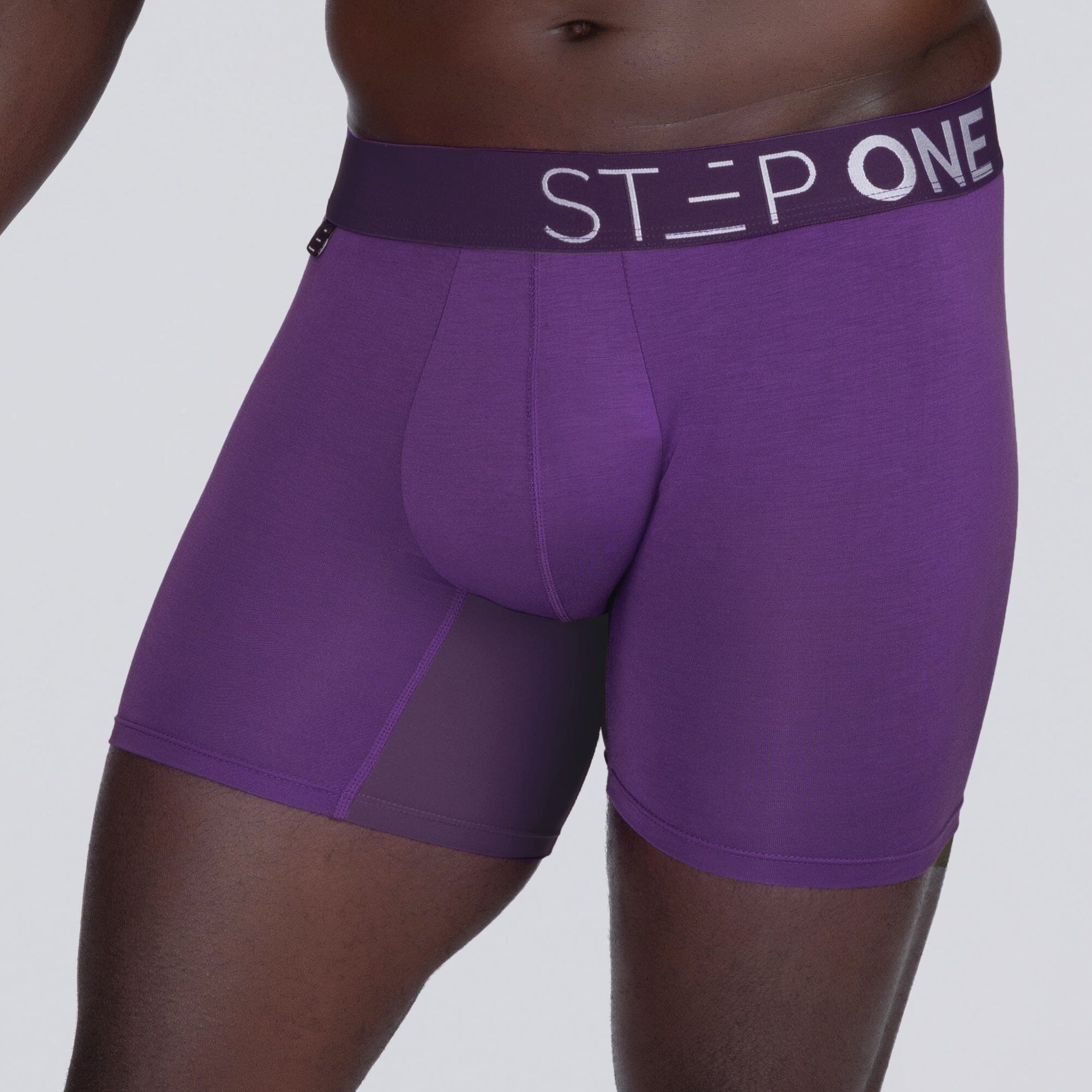Trunk - Deep Purple - Bamboo Underwear - Model:Baba