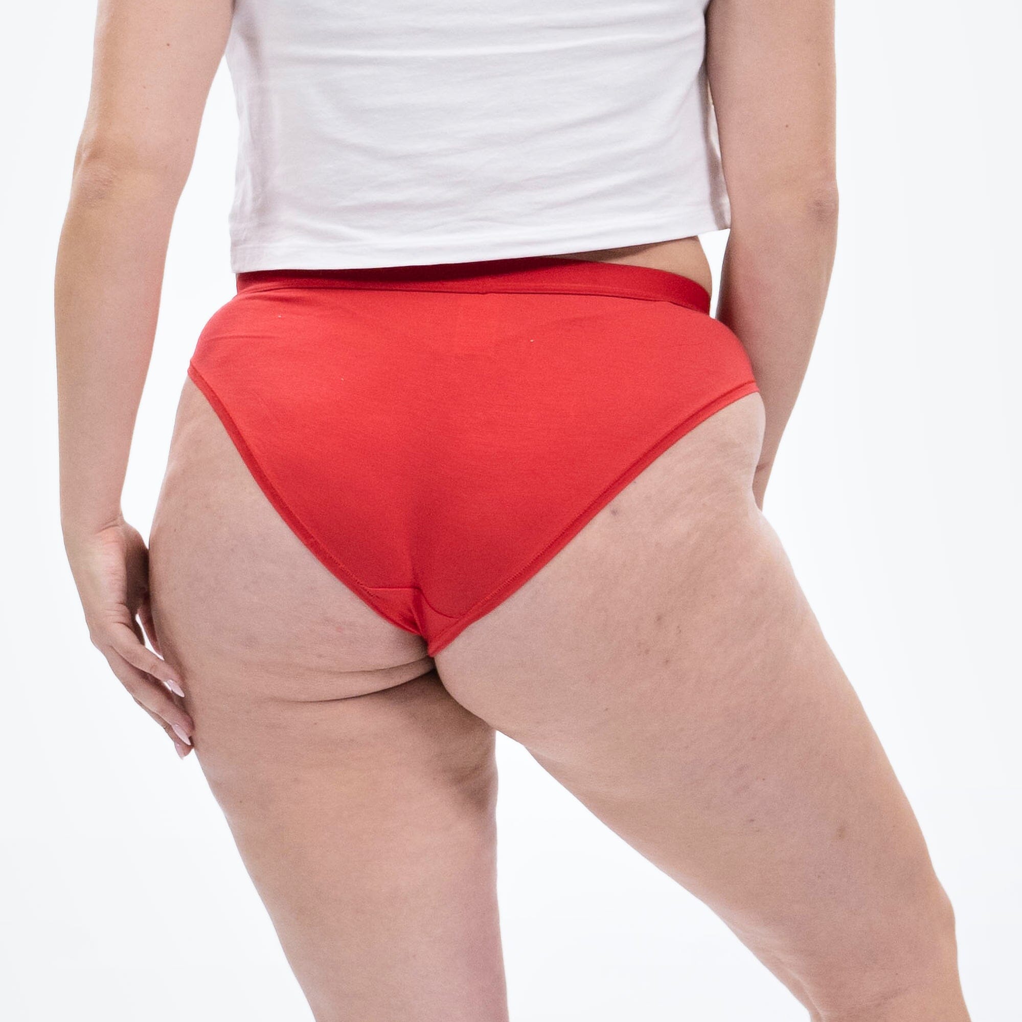 Women's Bikini Brief - Cherries - Model - #size_3XL