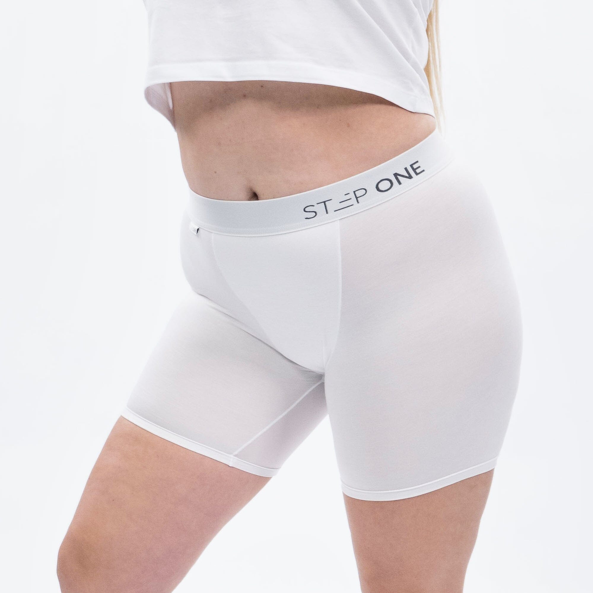 Women's Boxer Brief - White - Model - #size_4XL