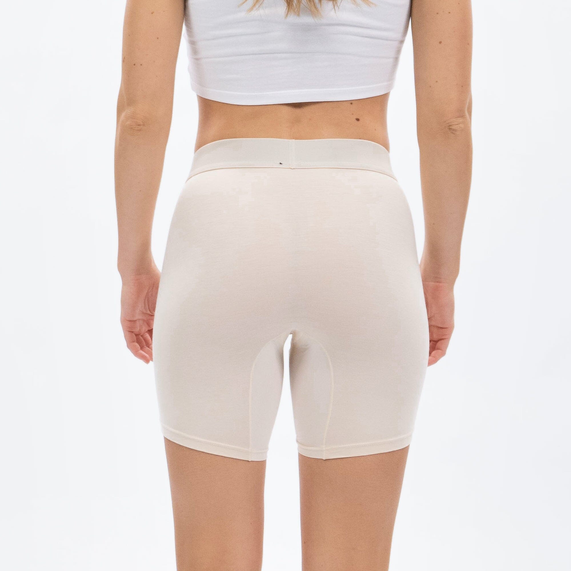 Women's Boxer Brief - Butterscotch - Model - #size_XS