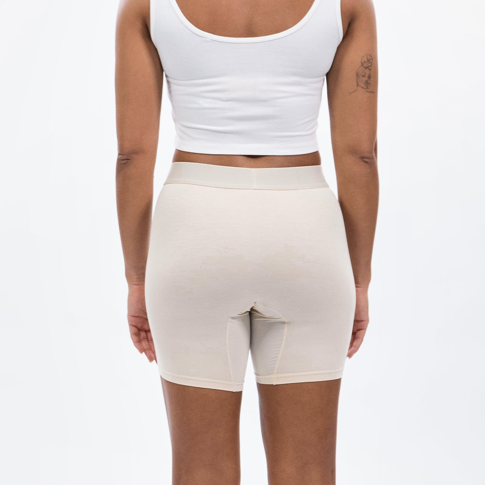 Women's Boxer Brief - Butterscotch - Model - #size_Large