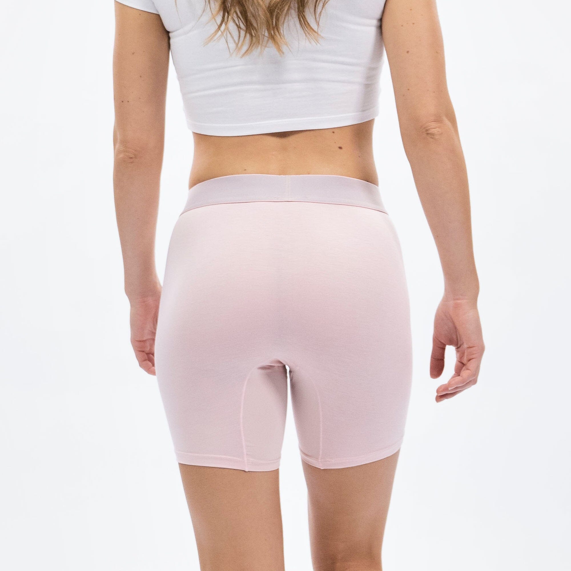 Women's Boxer Brief - Blush - Model - #size_Small