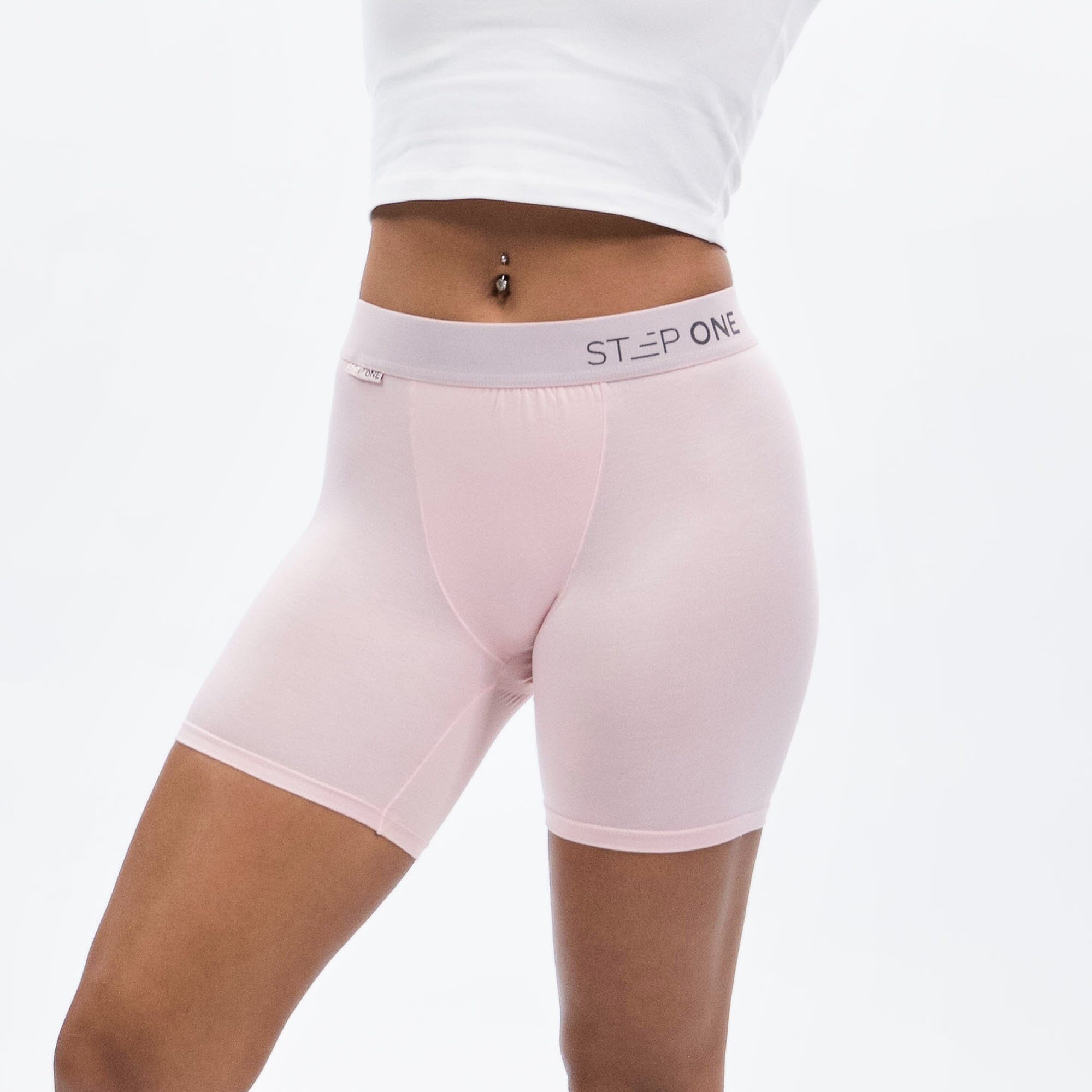 Women's Boxer Brief - Blush - Model - #size_Large