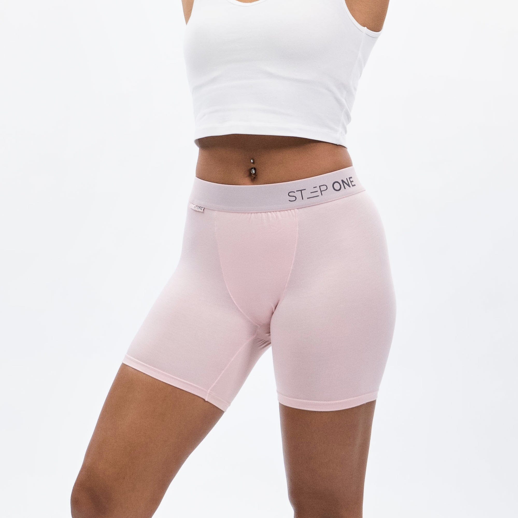 Women's Boxer Brief - Blush - Model - #size_Large