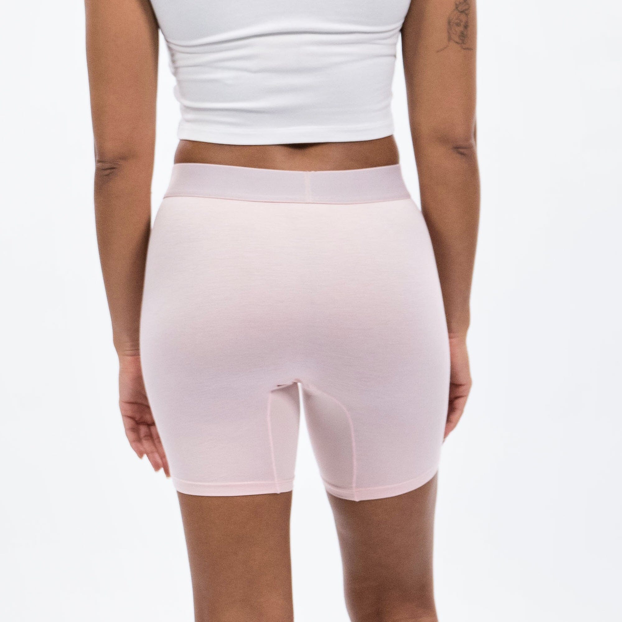 Women's Boxer Brief - Blush - Model - #size_Large