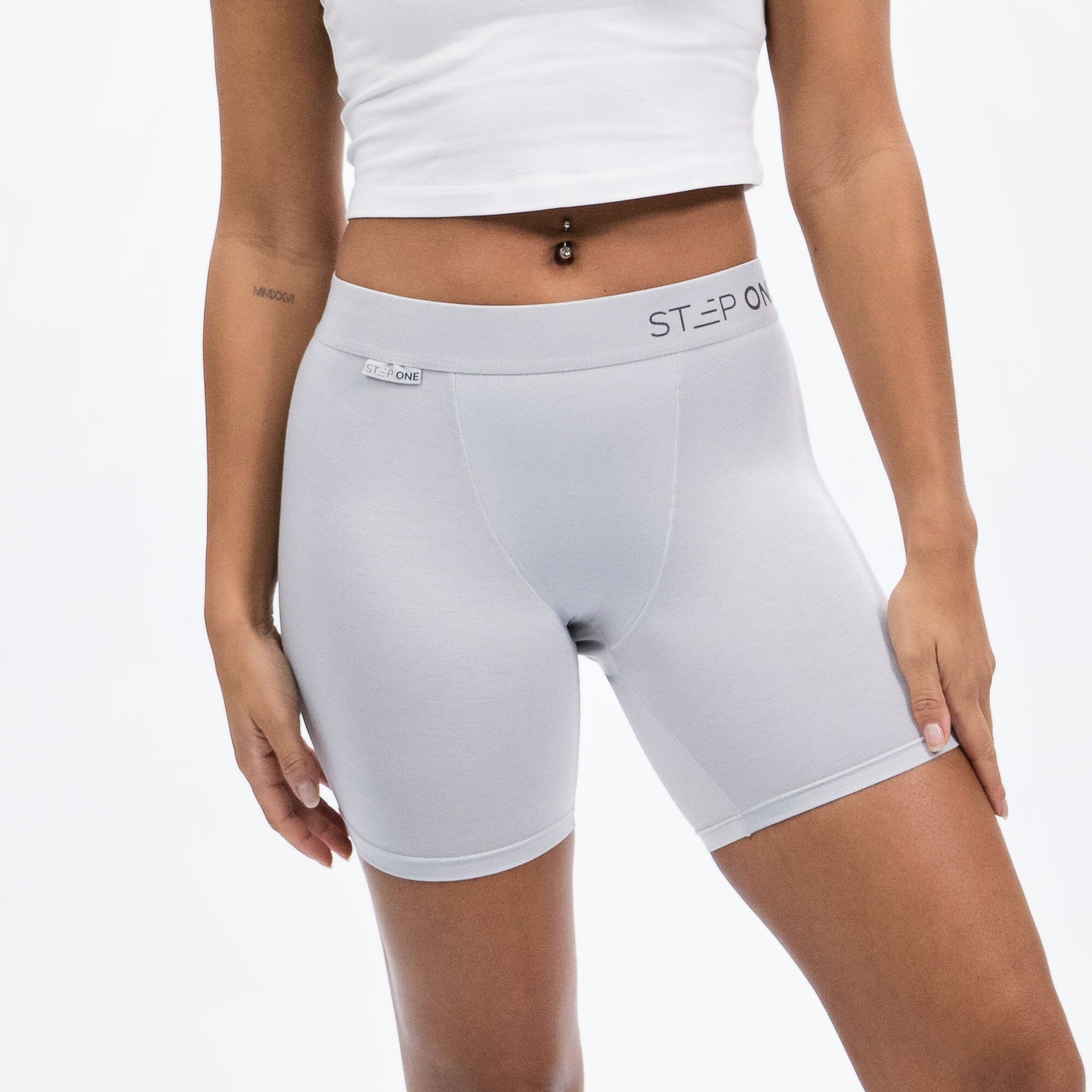 Women's Boxer Brief - Stone - Model - #size_Medium
