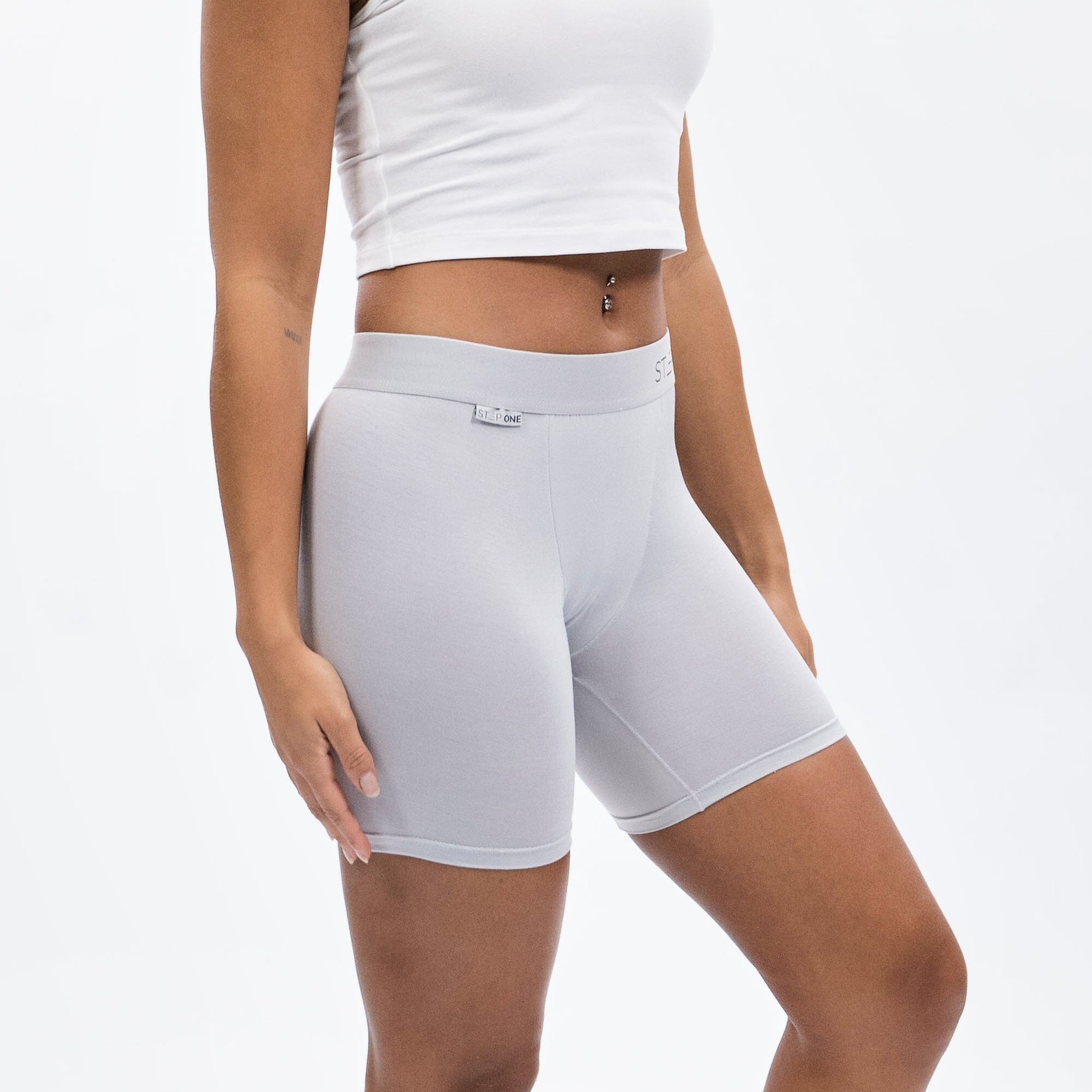 Women's Boxer Brief - Stone - Model - #size_Medium