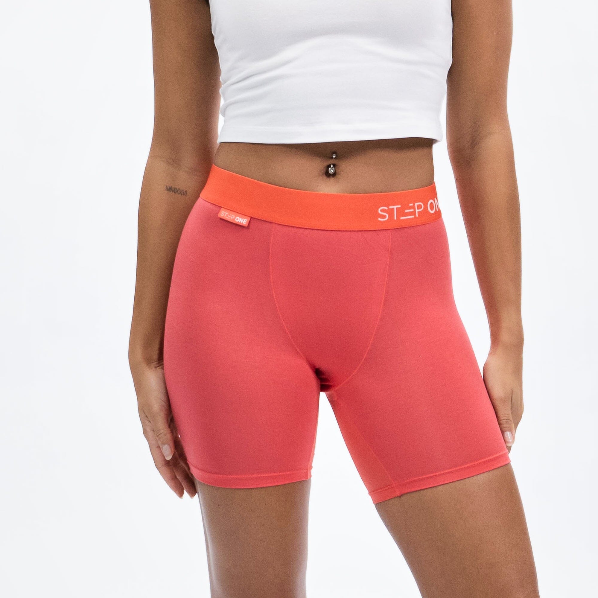 Women's Boxer Brief - Hot Sauce - Model - #size_Medium