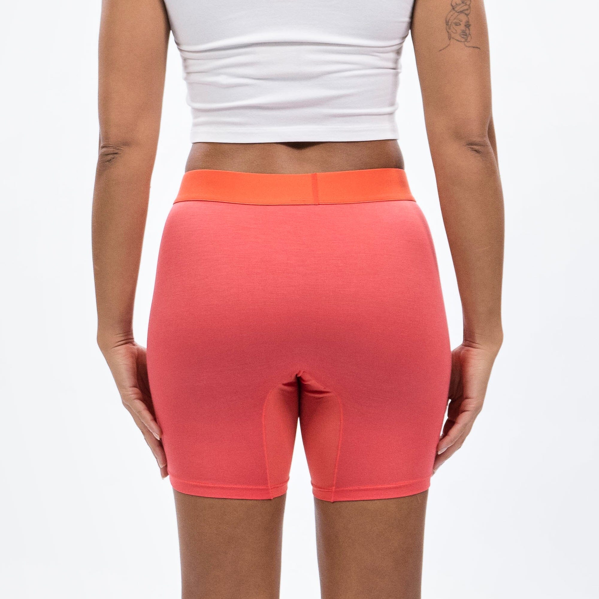 Women's Boxer Brief - Hot Sauce - Model - #size_Medium