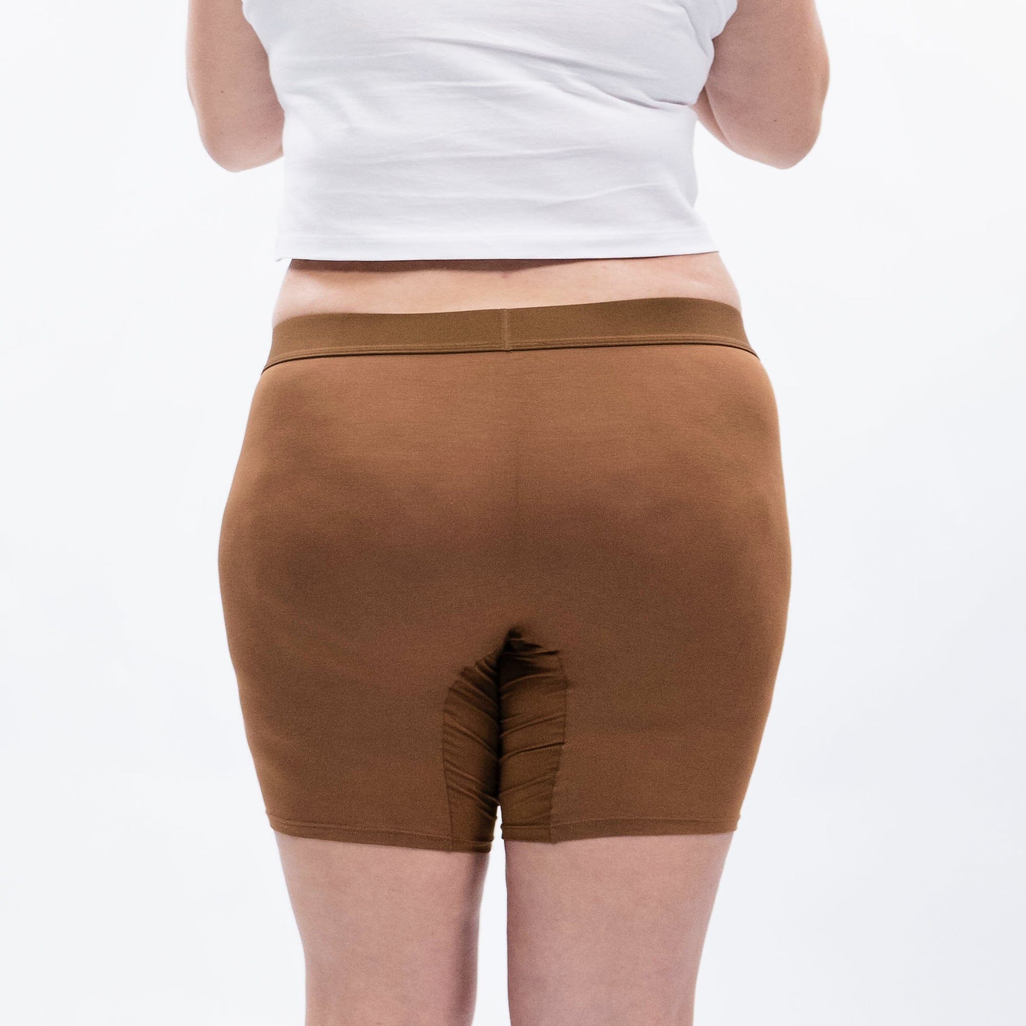 Women's Boxer Brief - Mahogany - Model - #size_3XL