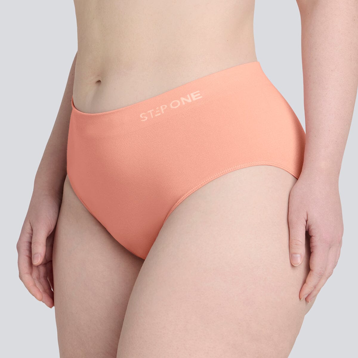 Women's SmoothFit Full Brief - Peaches & Cream - Bamboo Underwear - Model:Eloise
