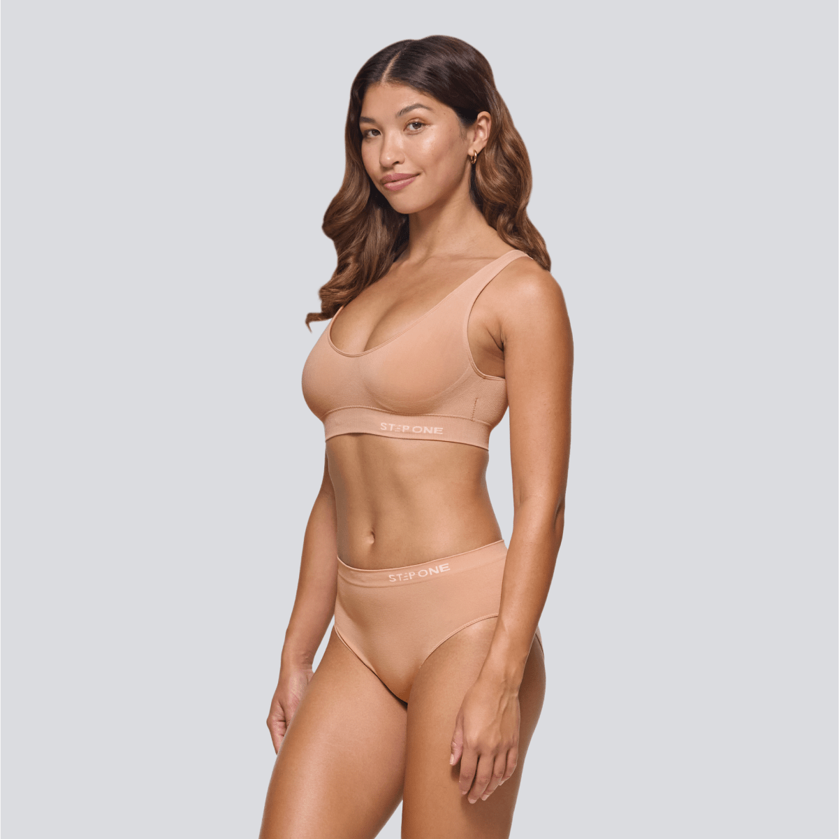 Women's SmoothFit Bikini Brief - Pink Beige - Bamboo Underwear