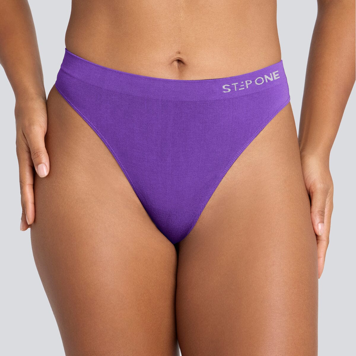 Women's SmoothFit Thong - Purple Haze - Bamboo Underwear - Model:Yolanda