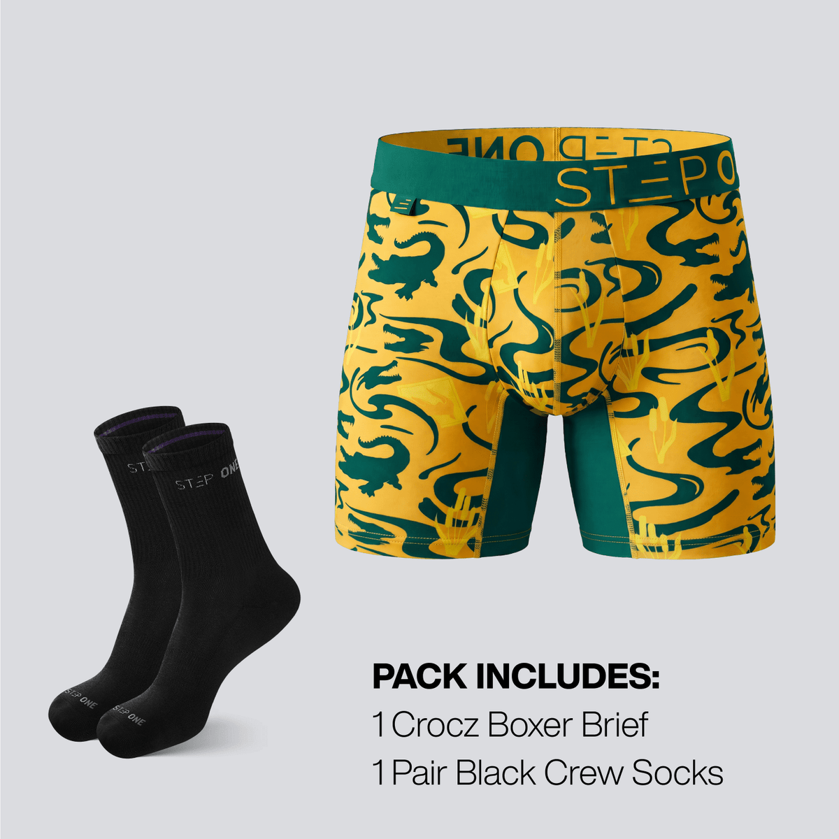 Crocz & Socks (Black)