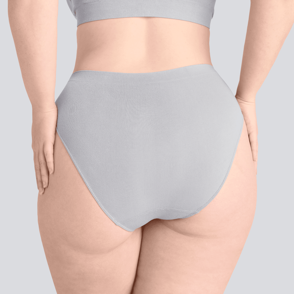 Women's SmoothFit Bikini Brief - Grey - Bamboo Underwear