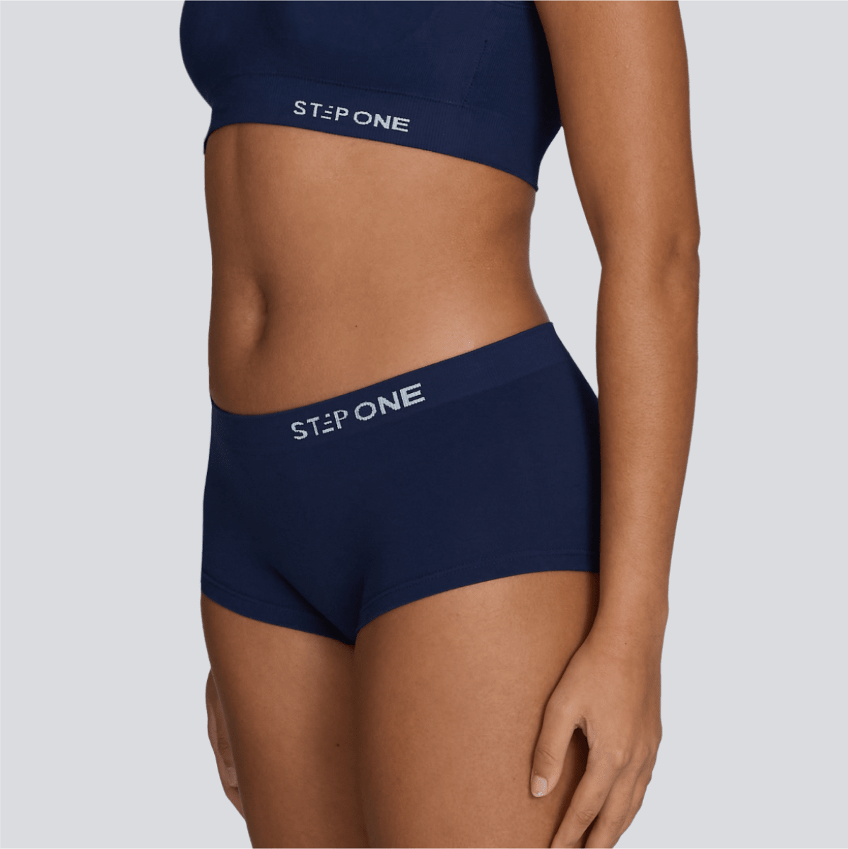Women's SmoothFit Boyleg - Navy - Bamboo Underwear - Model:Armani