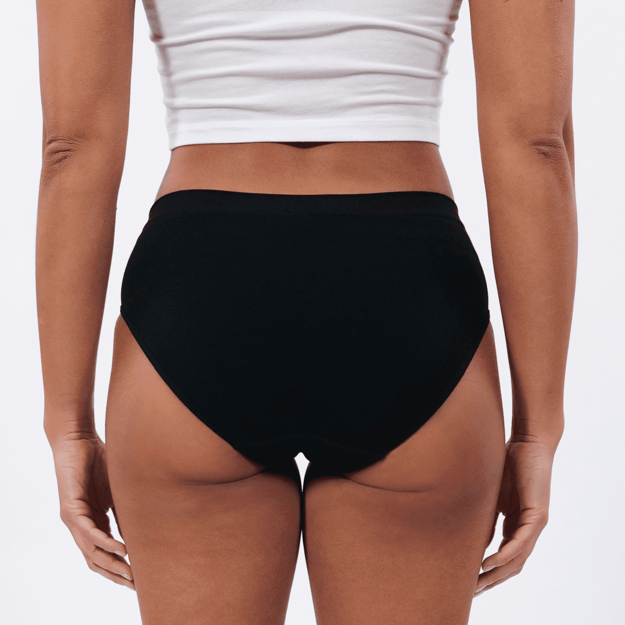 Women's Seamfree Bikini Brief - Espresso-Tini - Model - #size_Medium