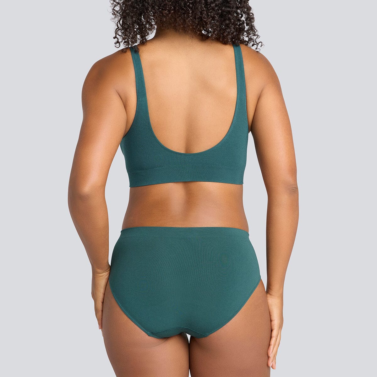 Women's SmoothFit Bikini Brief - Rain Forest - Bamboo Underwear - Model:Yolanda