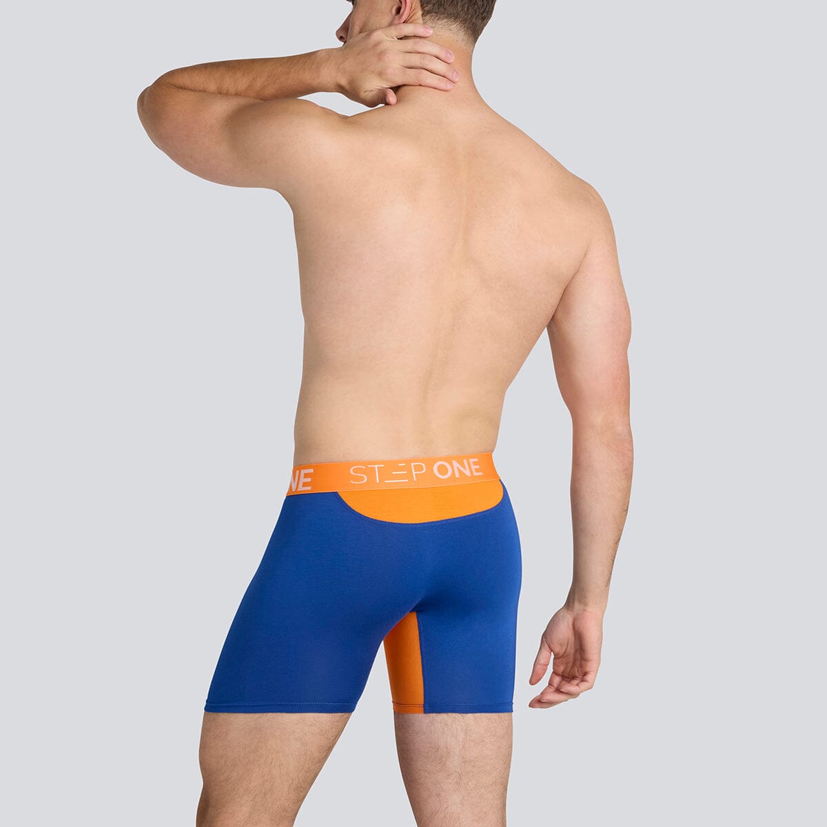 Boxer Brief - Navy/Orange - Bamboo Underwear - Model:Daniel F