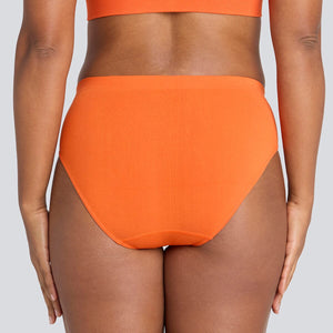 Women's SmoothFit Bikini Brief - Orange Crush - Bamboo Underwear