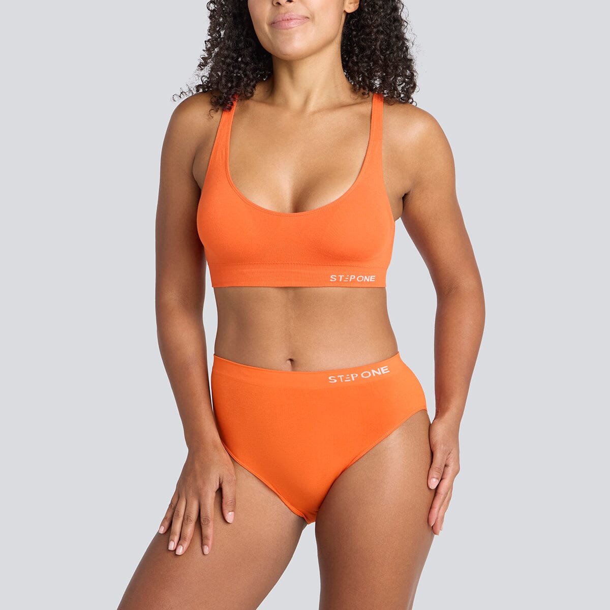 Women's SmoothFit Bikini Brief - Orange Crush - Bamboo Underwear