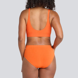 Women's SmoothFit Bikini Brief - Orange Crush - Bamboo Underwear