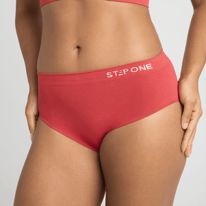 Women's SmoothFit Bikini Brief - Rhubarb - Bamboo Underwear - Model:Yolanda