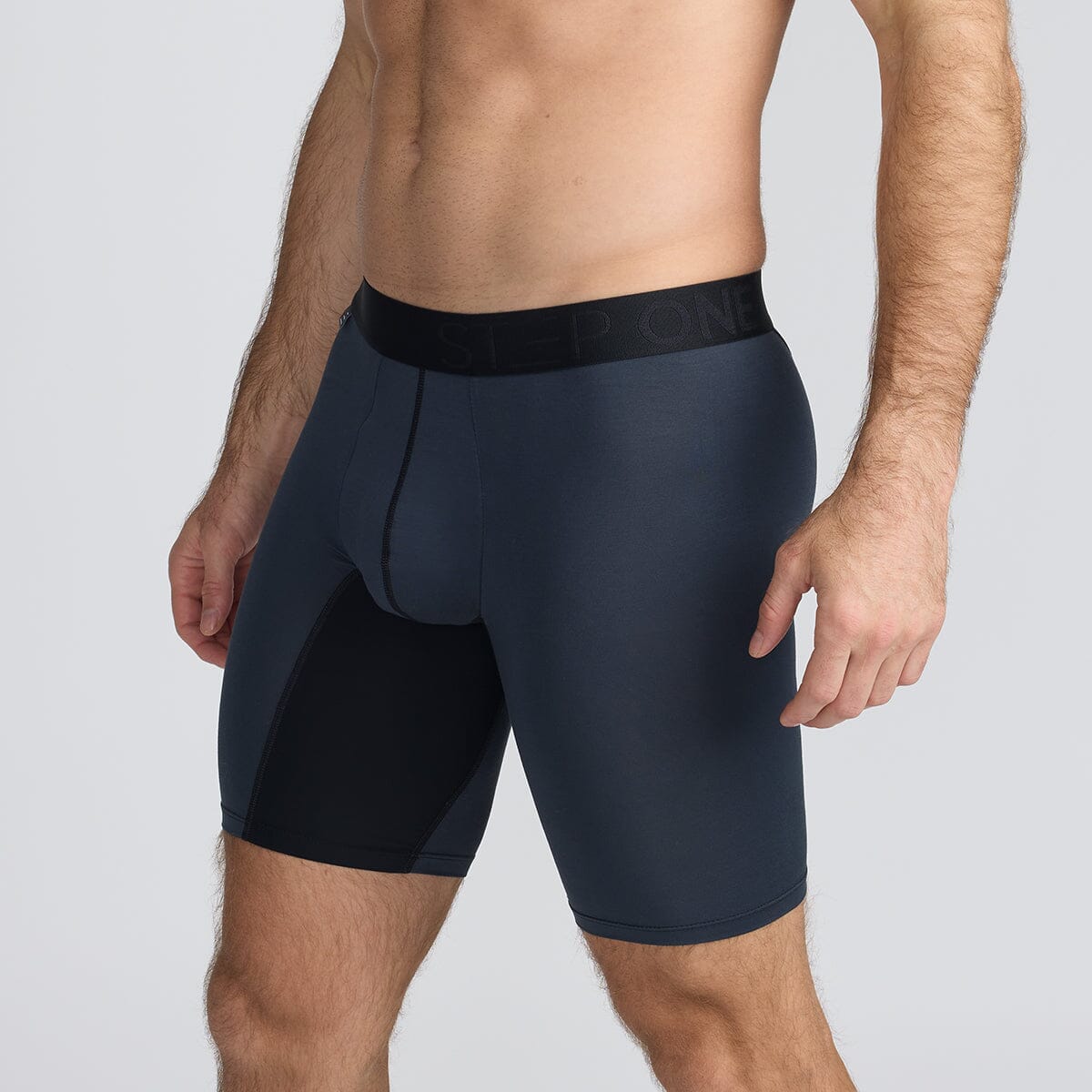 Men's Bamboo Underwear Sport Boxers in grey