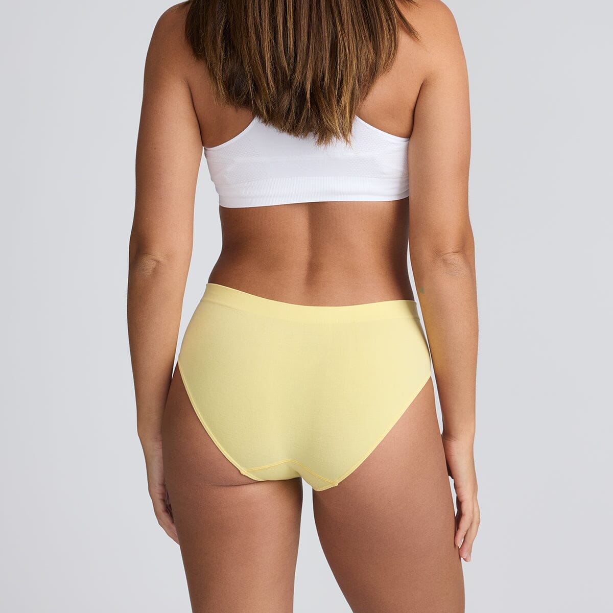 Yellow Seamless Bamboo Underwear - Model:Elke