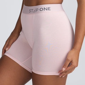 Women's Body Shorts - Blush - Bamboo Underwear - Model:Yolanda