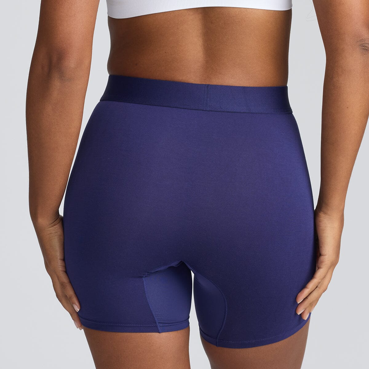 Women's Body Shorts - Midnight Blues - Bamboo Underwear