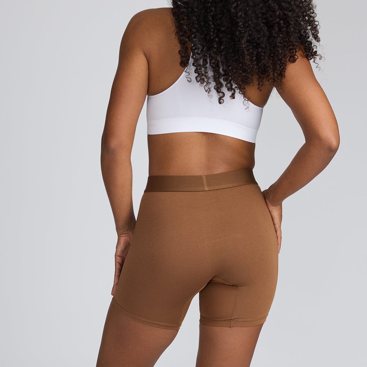 Brown Bamboo Women's Underwear - Model:Yolanda