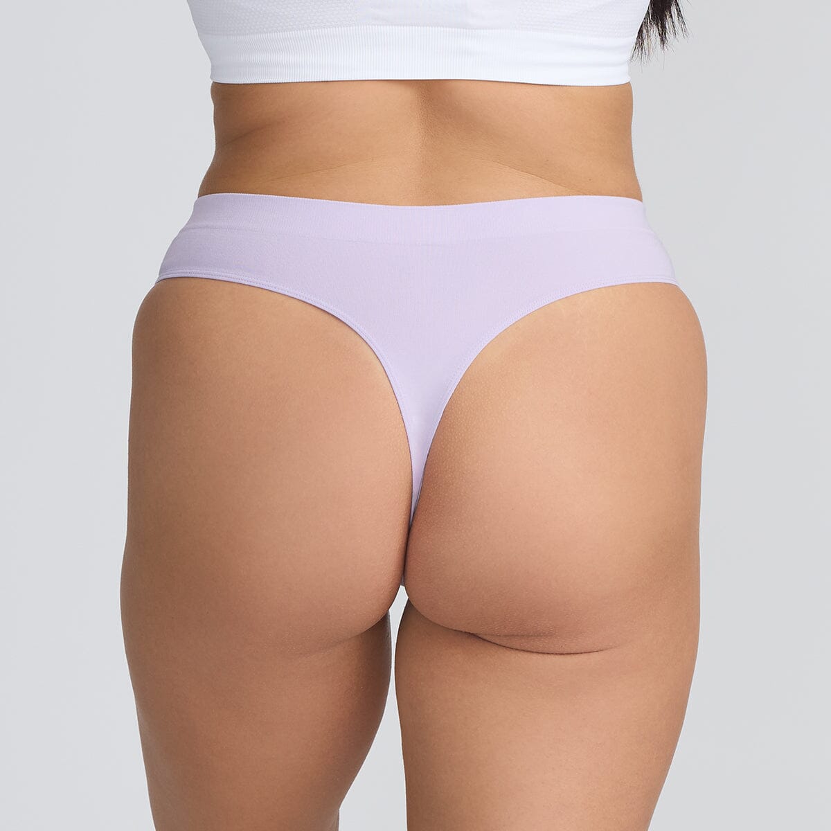 Purple Thong Bamboo Underwear Step One - Model:Marie