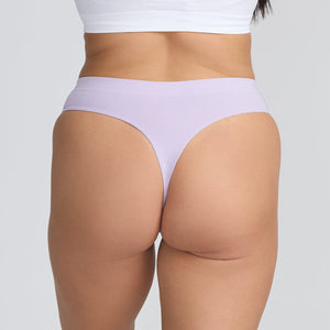 Purple Thong Bamboo Underwear Step One - Model:Marie