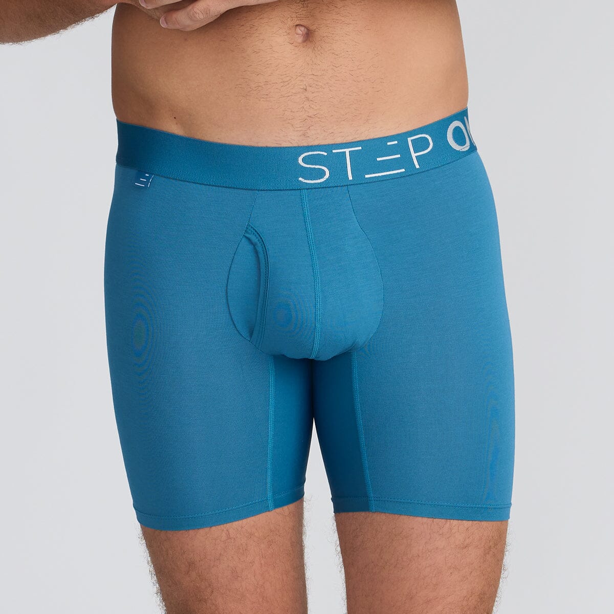 Blue Men's Bamboo Underwear with Fly
